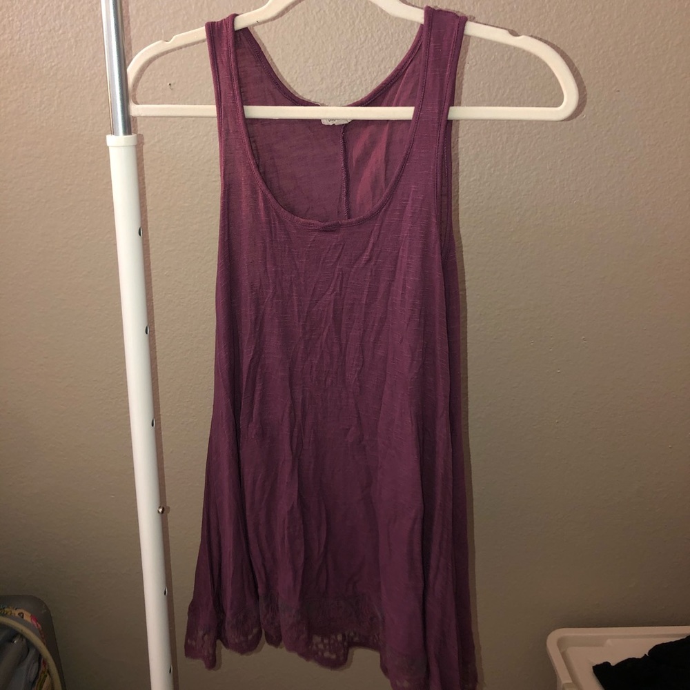 Purple long blouse